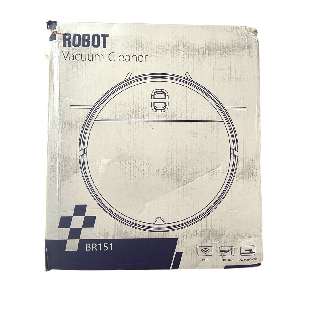 BR151 Robot Vacuum Cleaner with WiFi, Ultra-Thin Design, Low Pile Carpet