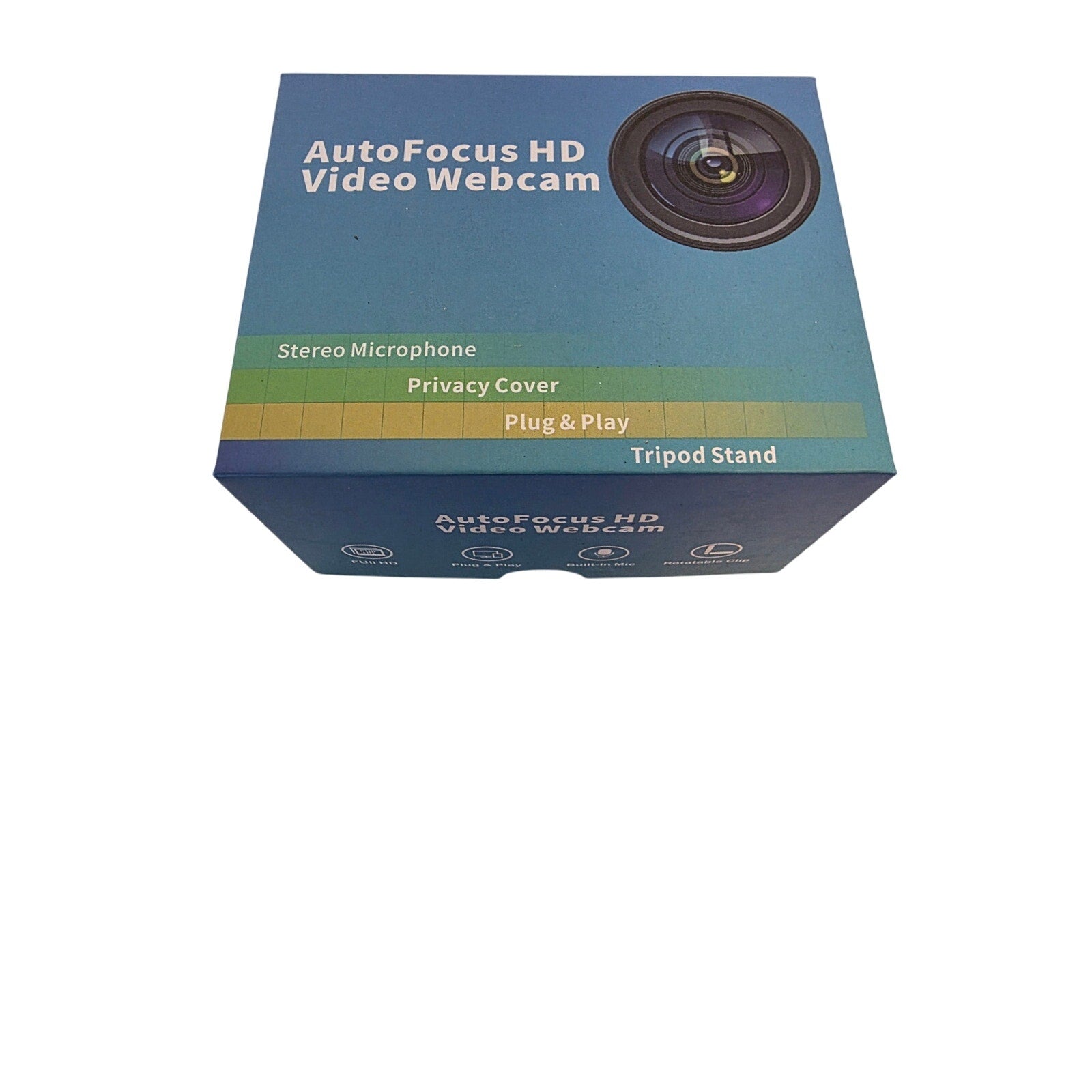 1080P HD Webcam with Built-in Microphone & Privacy Cover – USB Plug & Play