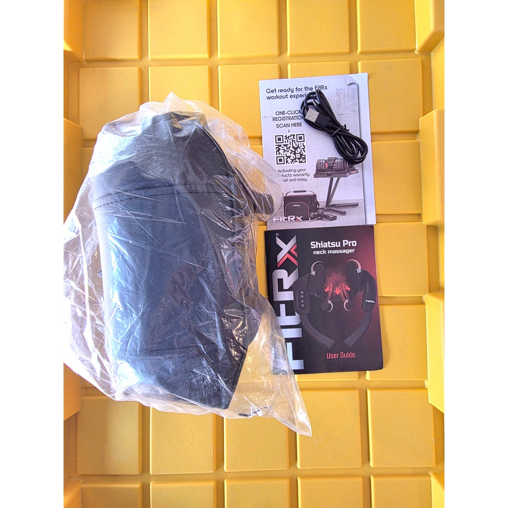 FitRx Shiatsu Pro Cordless Heat Massager – Neck, Back & Shoulder, Heated, Portable