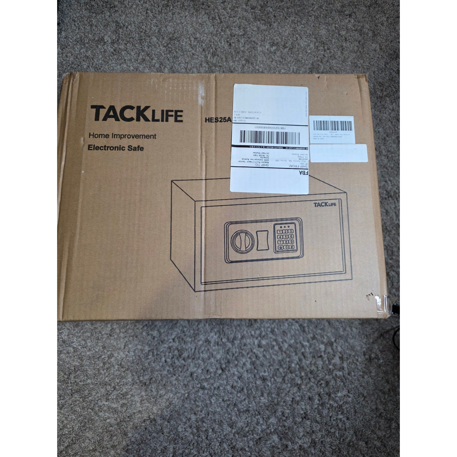 Electronic Safe - TackLife Electronic Safe HES25A – Digital Security Lock Box