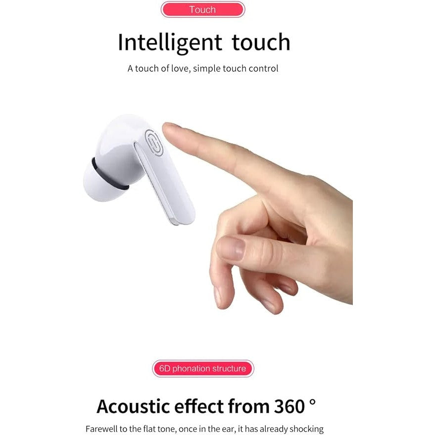 2-Pack Y113 True Wireless Earbuds | Bluetooth 5.0 Touch Control + Charging Case