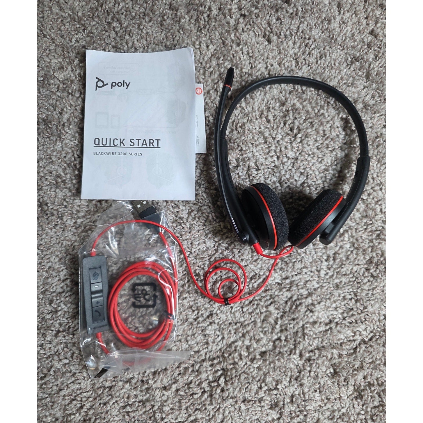 Plantronics - Blackwire 3220 - Wired Dual-Ear (Stereo) Headset with Boom Mic