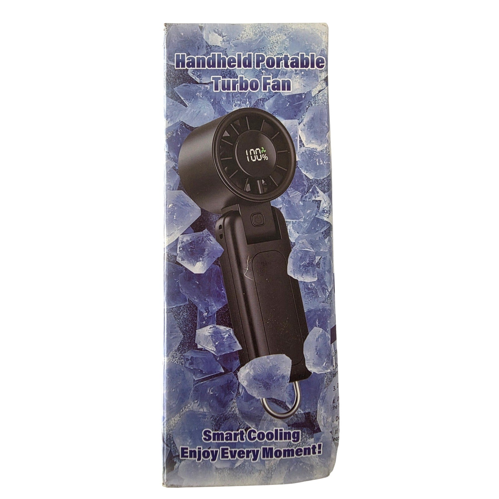4 in 1 Portable Handheld Turbo Fan – Rechargeable 5000mAh Battery