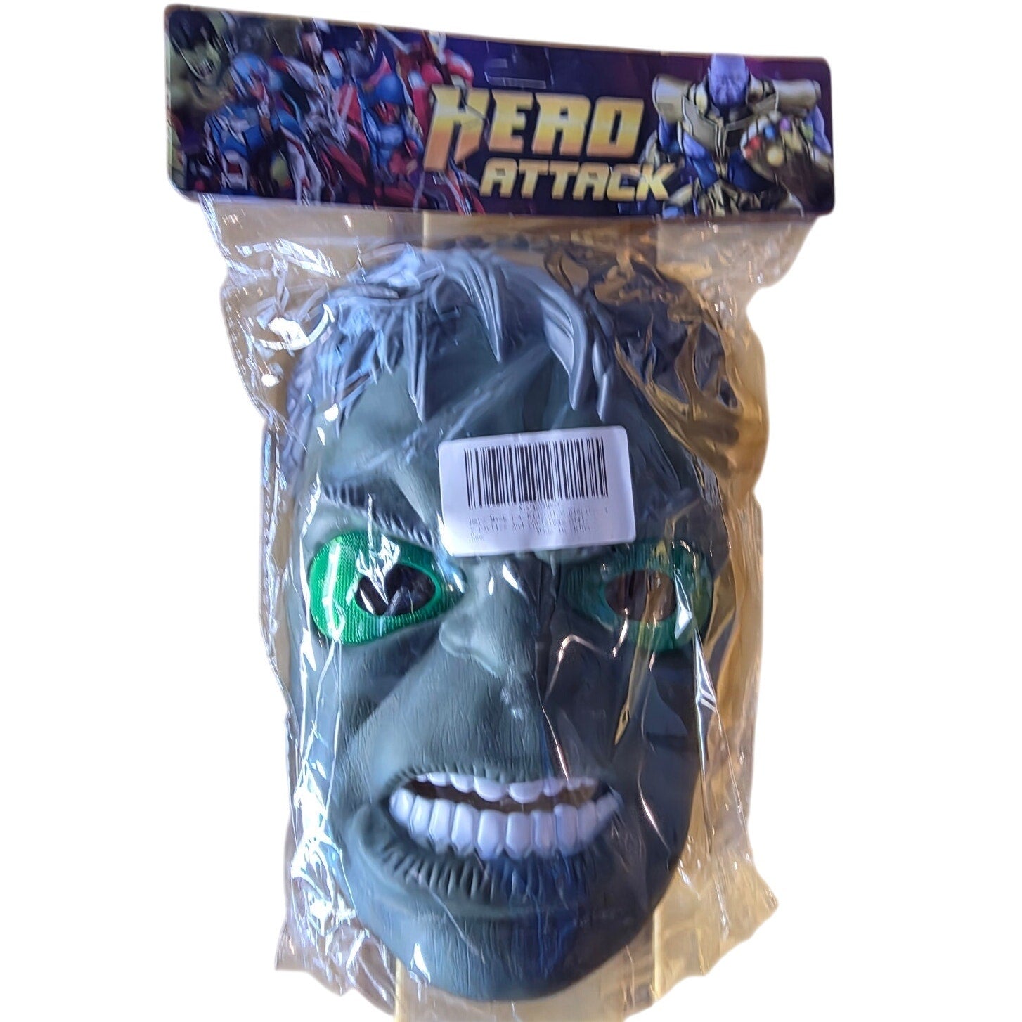 HSG Hulk Shaped Face Mask for Boys - Green