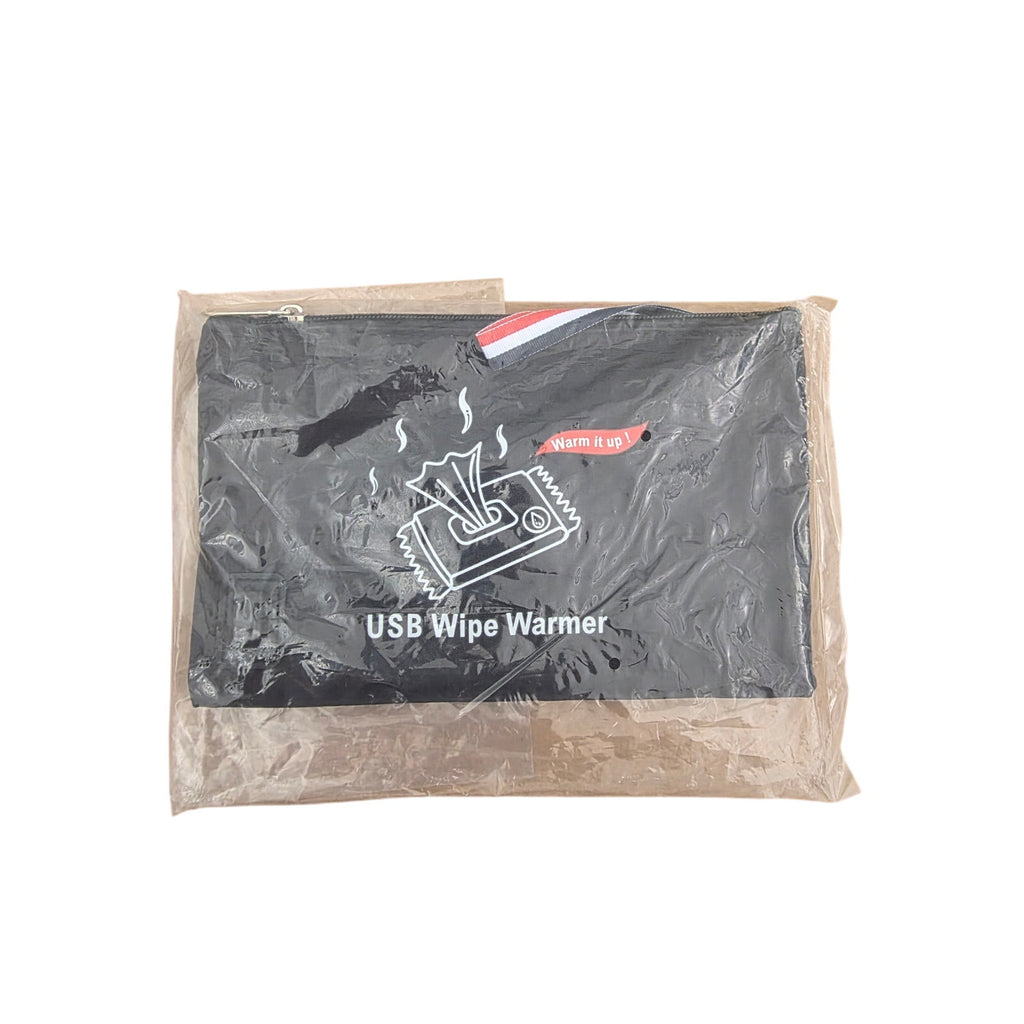 USB Wipe Warmer – Portable Baby Wipes Heater with USB Power, Travel Pouch Design