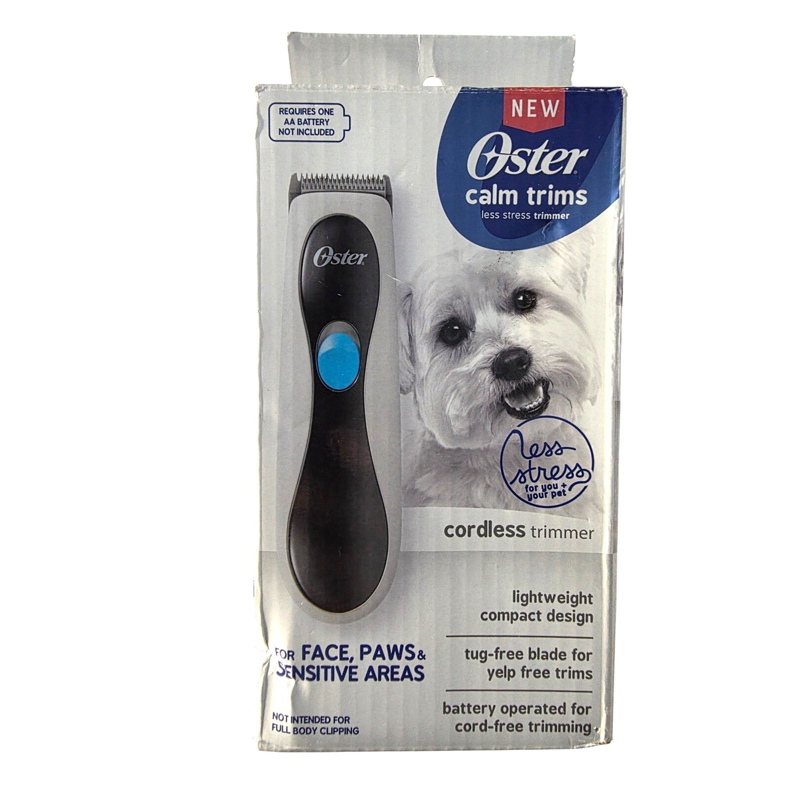 Oster Calm Trims Cordless Pet Trimmer – Face, Paws & Sensitive Areas