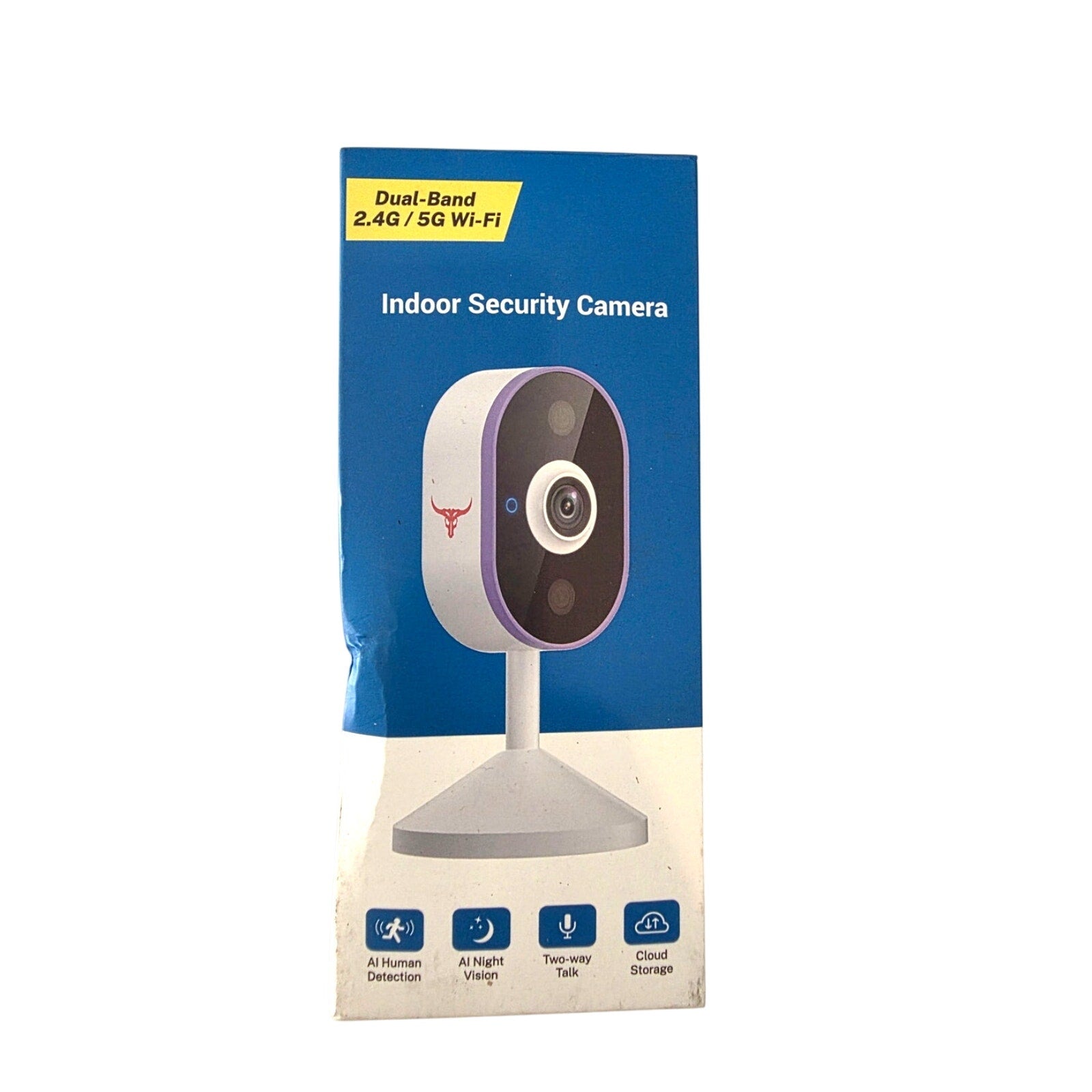 Wireless Security Camera, Indoor WiFi Surveillance with AI Human Detection