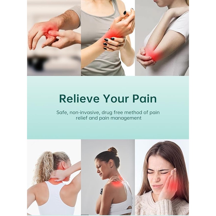 Mini Handheld Massager with Heat, Vibration & Red Light – Portable SoothingPulse for Muscle, Joint & Nerve Pain Relief