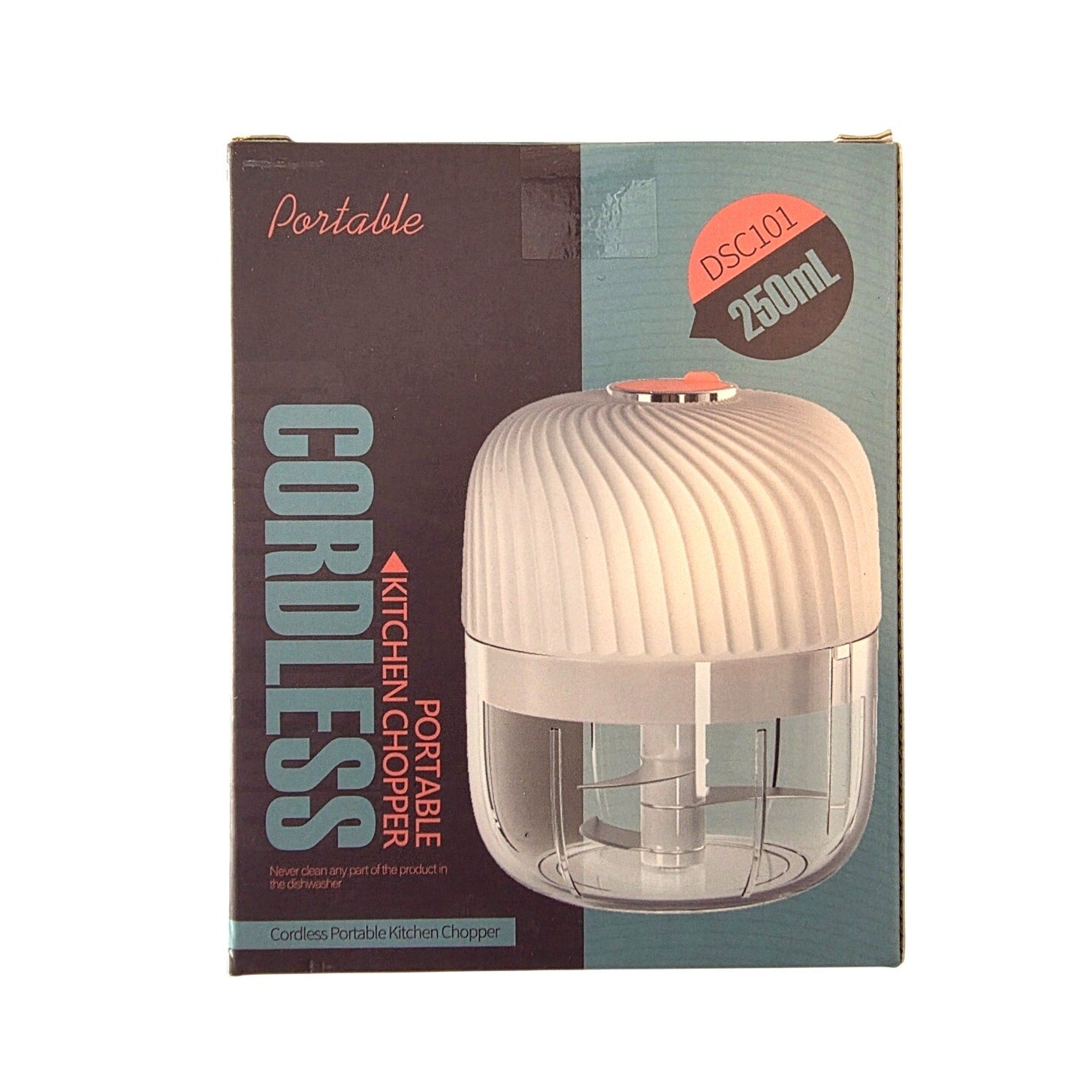 Cordless Portable Kitchen Chopper – Rechargeable Mini Food Processor, 250mL