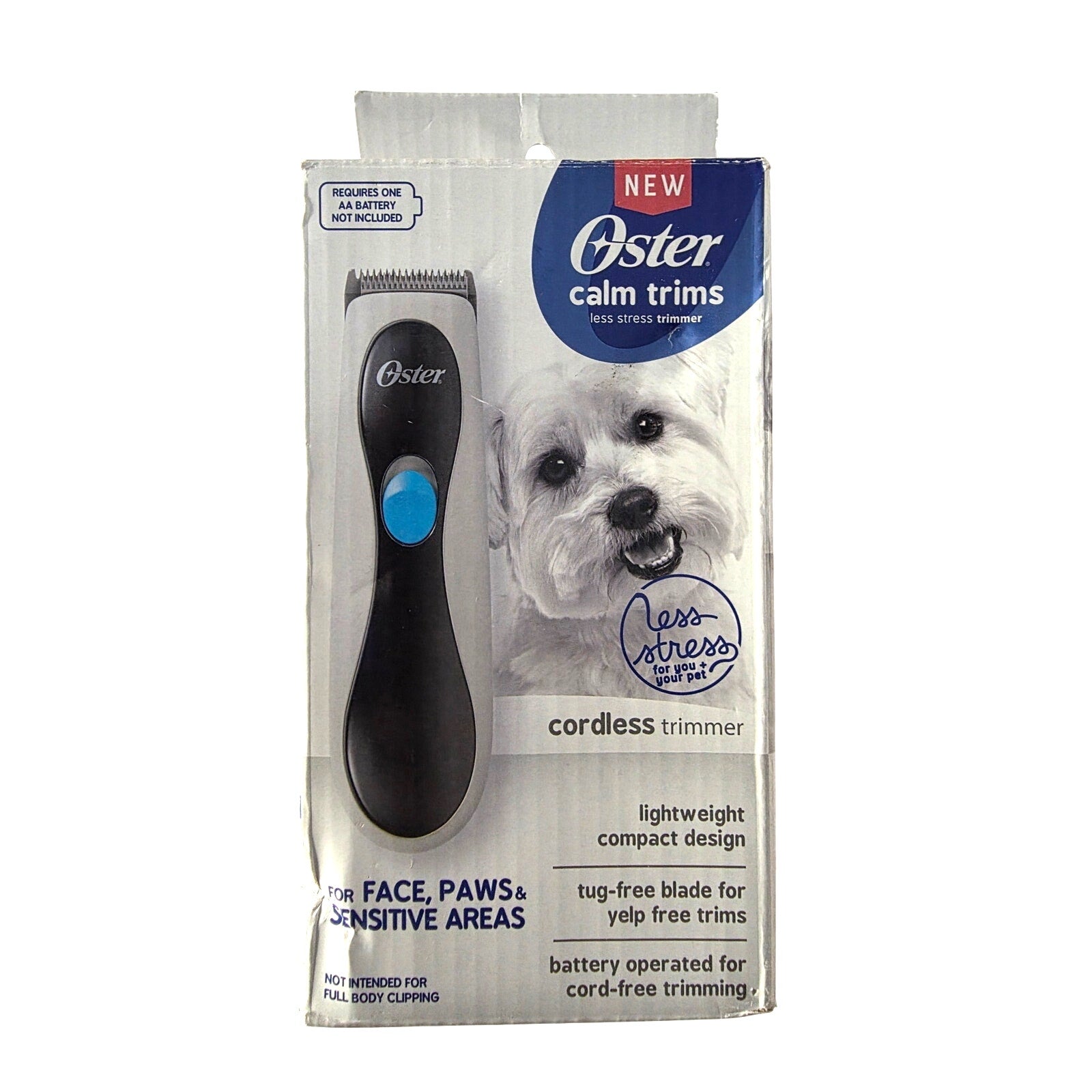 Oster Calm Trims Cordless Pet Trimmer – Face, Paws & Sensitive Areas