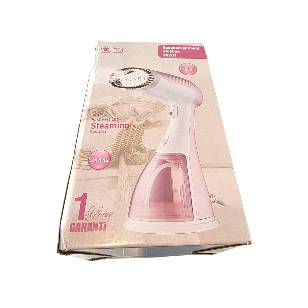 Handheld Garment Steamer LC201 – 2-in-1 Vertical Steaming System, 300ML Tank, Portable Fabric Steamer