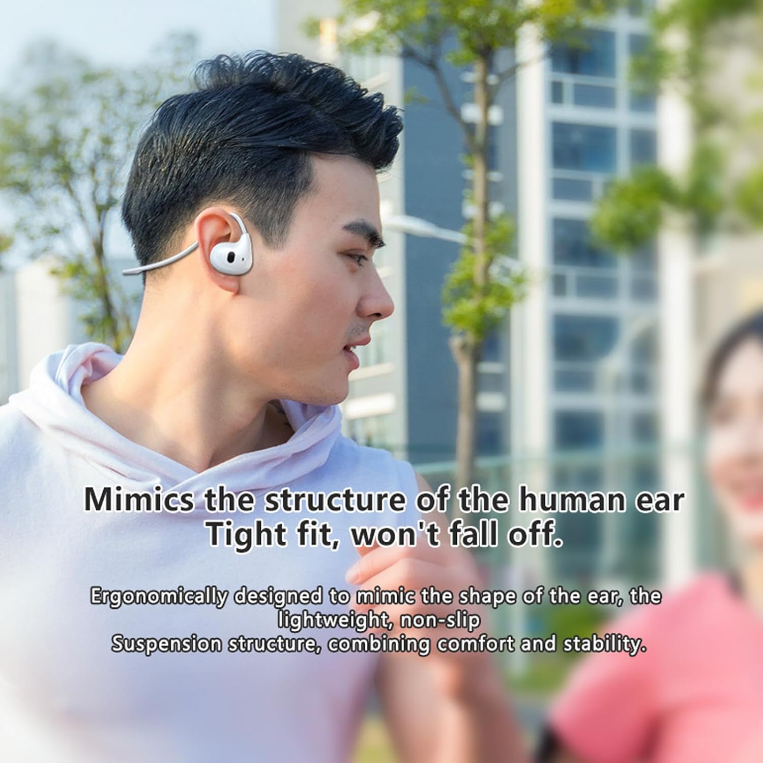 Wigfar Open Ear Bluetooth Headphones Sport Wireless Earbuds