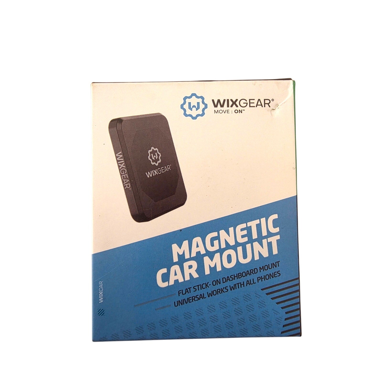 WixGear Magnetic Car Mount – Universal Dashboard Phone Holder, Flat Stick-On