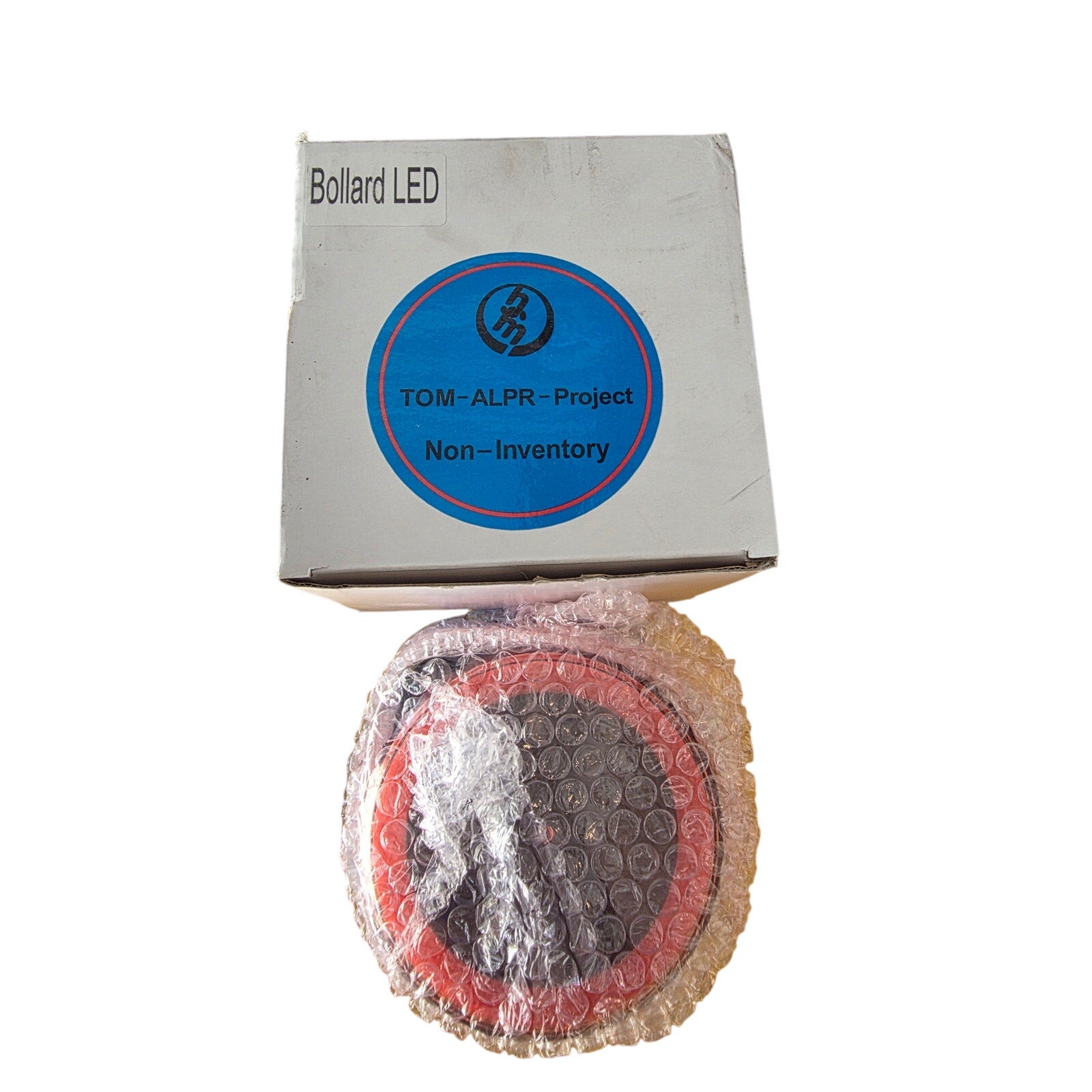 Bollard LED Warning Light – Red Industrial Signal Lamp for Safety & Traffic Control