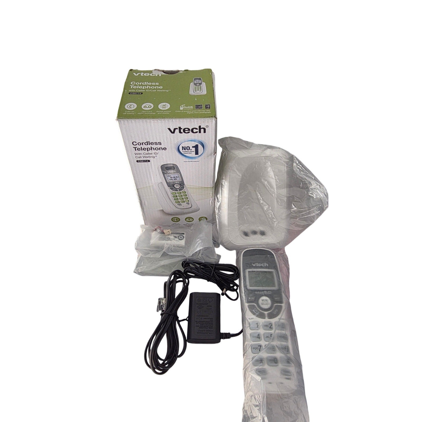 VTech CS6114 Cordless Phone with Caller ID & Call Waiting – DECT 6.0 Technology