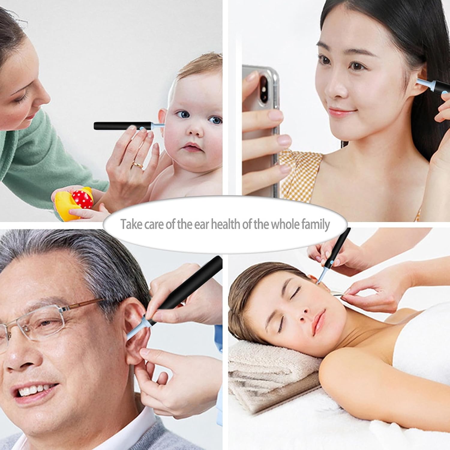 Ralyuni NE3 Pro Wireless Ear Cleaner | 1296P HD Endoscope with LED Light & App