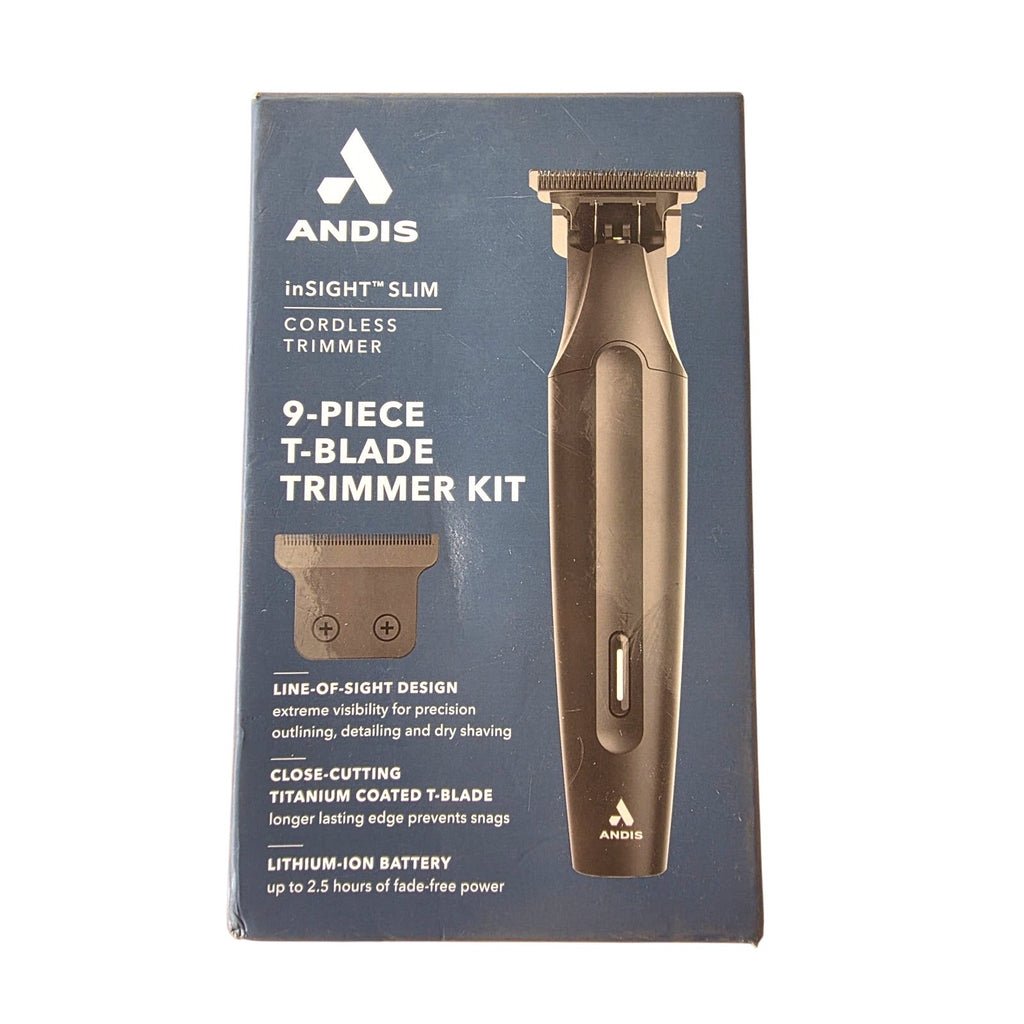 Andis inSight Slim Cordless Trimmer – 9-Piece Kit