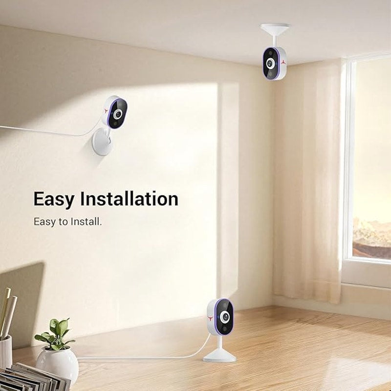 Wireless Security Camera, Indoor WiFi Surveillance with AI Human Detection