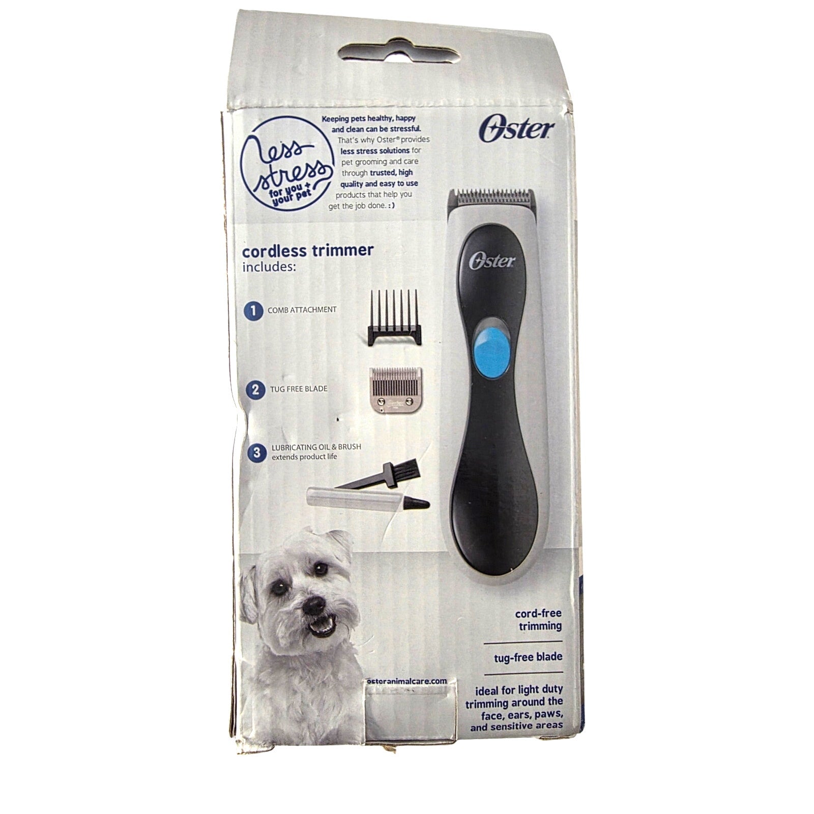 Oster Calm Trims Cordless Pet Trimmer – Face, Paws & Sensitive Areas