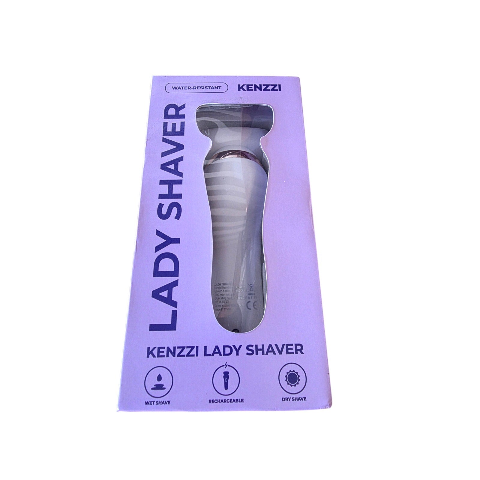 Kenzzi Lady Shaver – Rechargeable Wet & Dry Electric Razor for Women