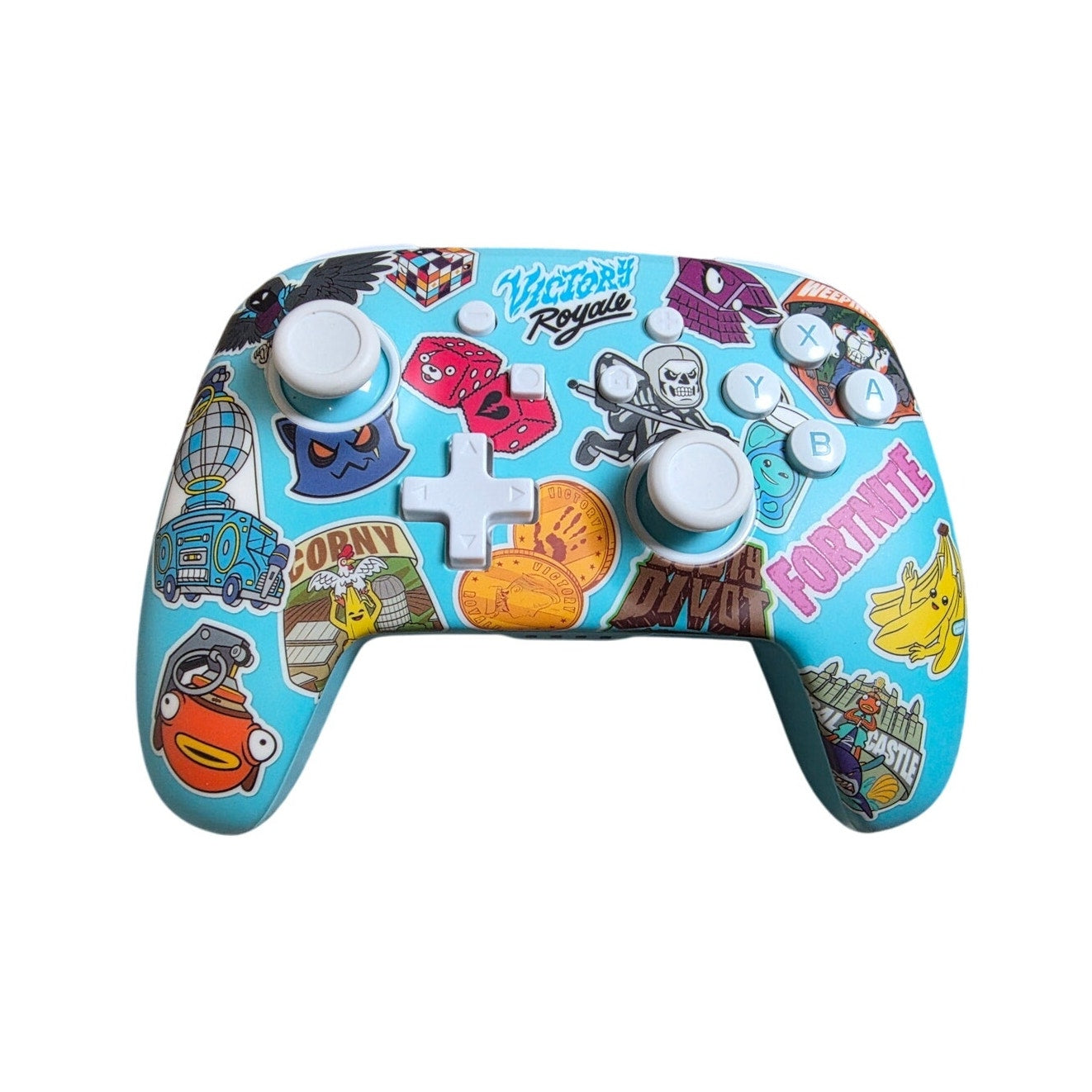 PowerA Enhanced Wireless Controller for Nintendo Switch - Fortnite Sticker Mania