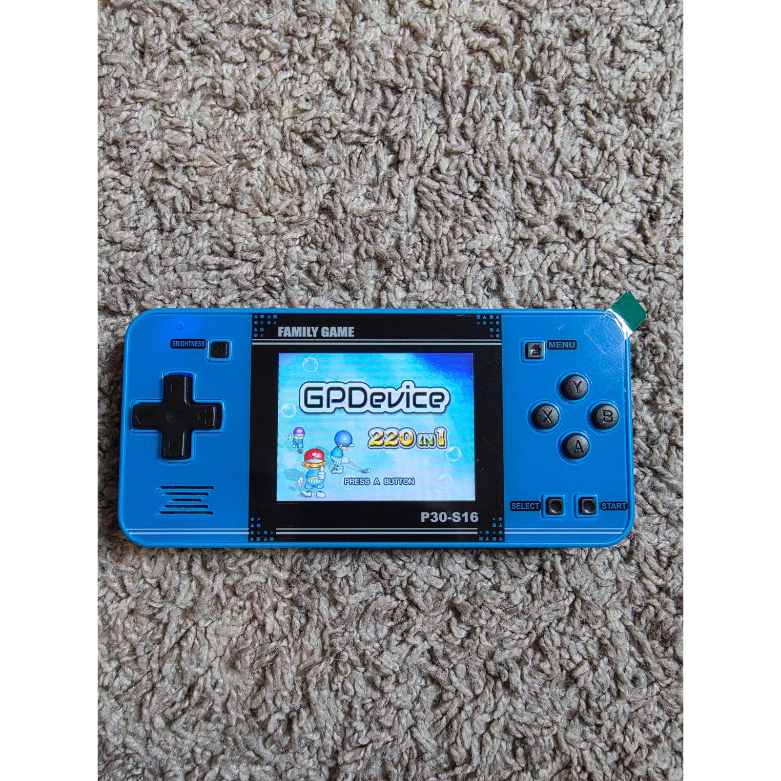 Handheld Game Console for Kids – 220 Preloaded Retro Video Games, Portable Gaming Player with 3.0" LCD Screen & Rechargeable Battery, Mini Arcade Electronic Toy Gift (Blue)