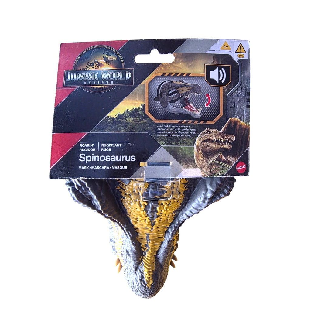 Jurassic World Rebirth Spinosaurus Dinosaur Mask – Kids Role-Play Roaring Gear