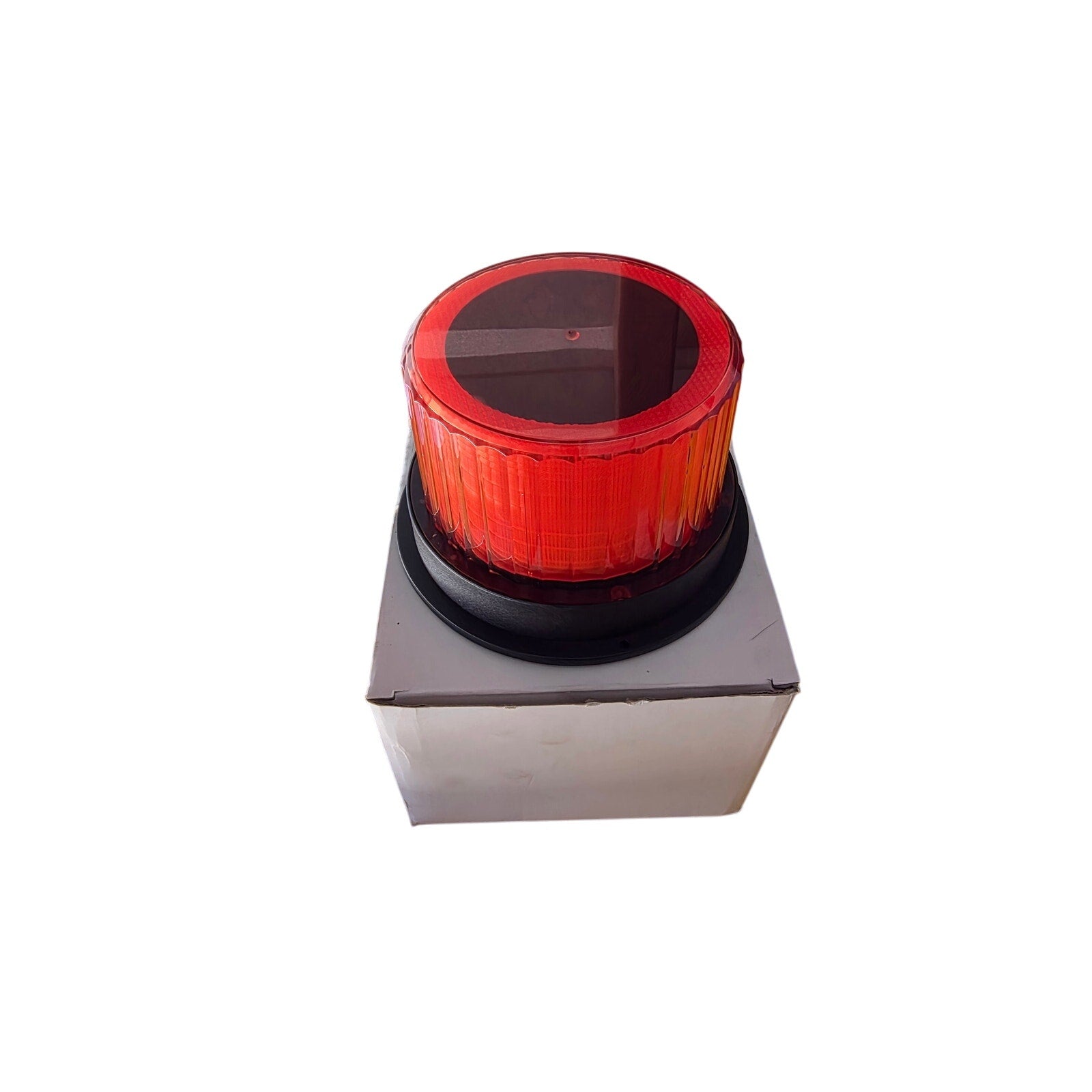 Bollard LED Warning Light – Red Industrial Signal Lamp for Safety & Traffic Control
