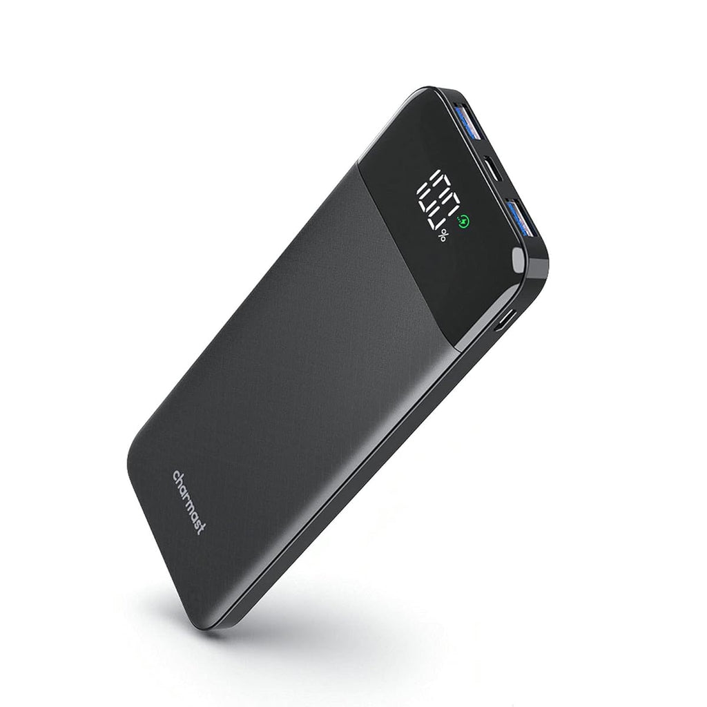 Charmast 10400mAh Power Bank Portable Charger USB C Slim Thin Model W1056 Black