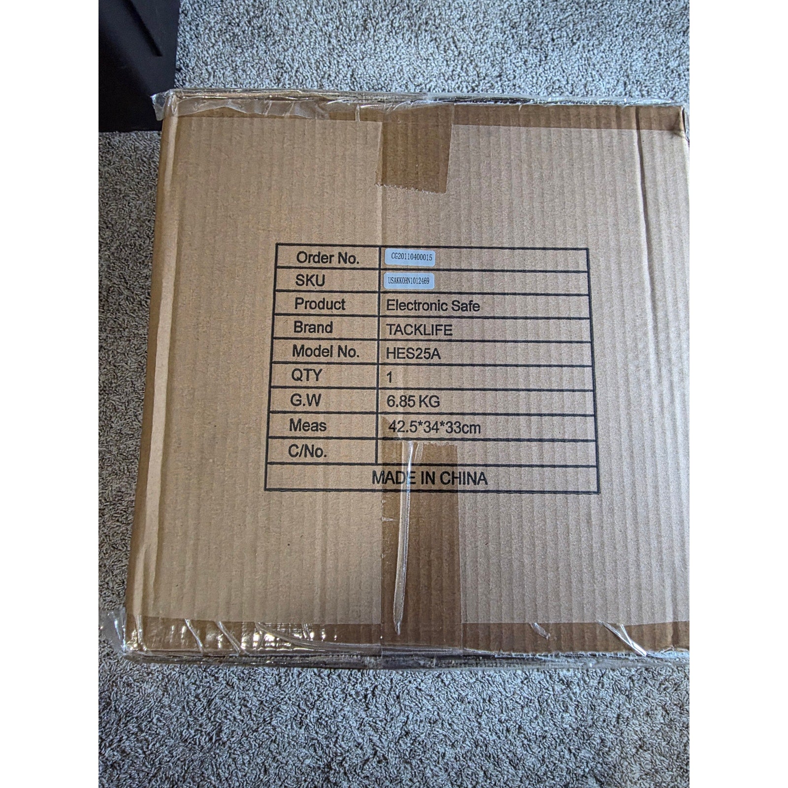 Electronic Safe - TackLife Electronic Safe HES25A – Digital Security Lock Box