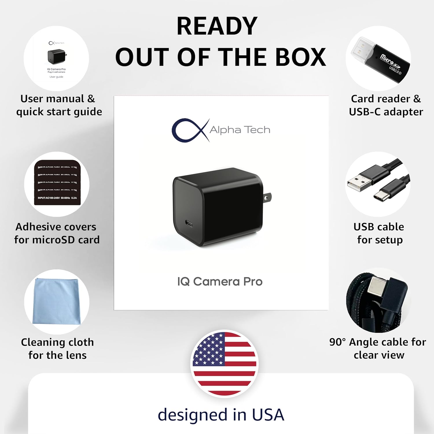 Alpha Tech IQ Charger Pro – Dual-Band WiFi Hidden Camera