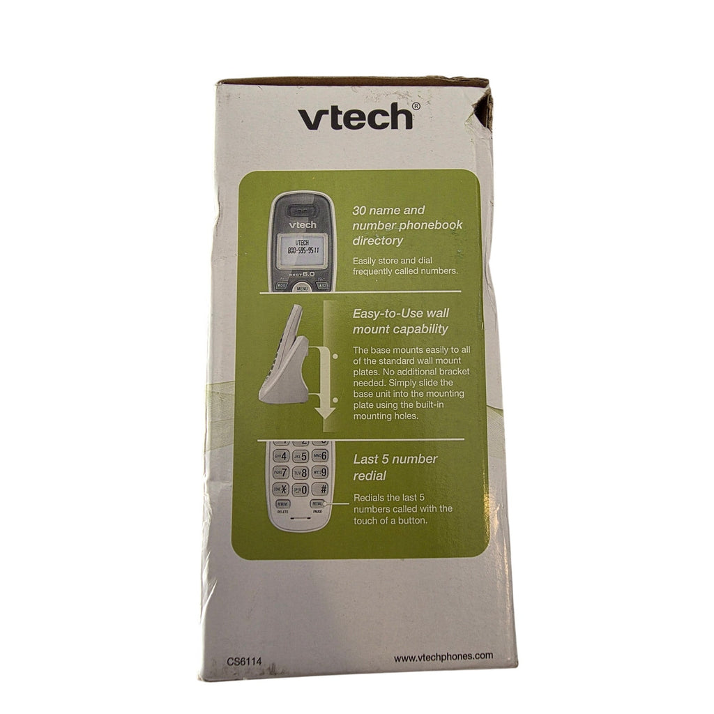 VTech CS6114 Cordless Phone with Caller ID & Call Waiting – DECT 6.0 Technology