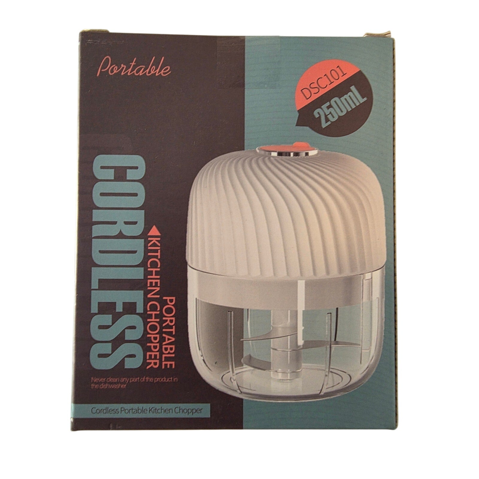 Cordless Portable Kitchen Chopper – Rechargeable Mini Food Processor, 250mL