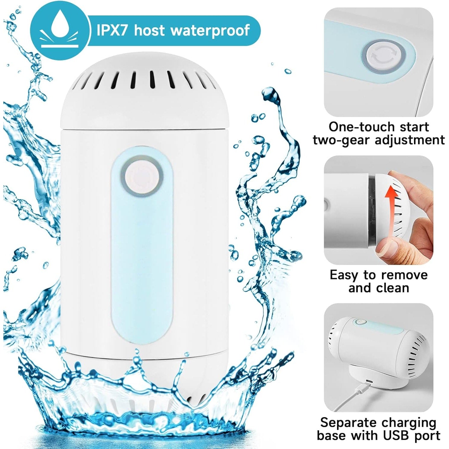 Dual-Core Fruit and Vegetable Washing Machine |Portable USB Rechargeable Cleaner