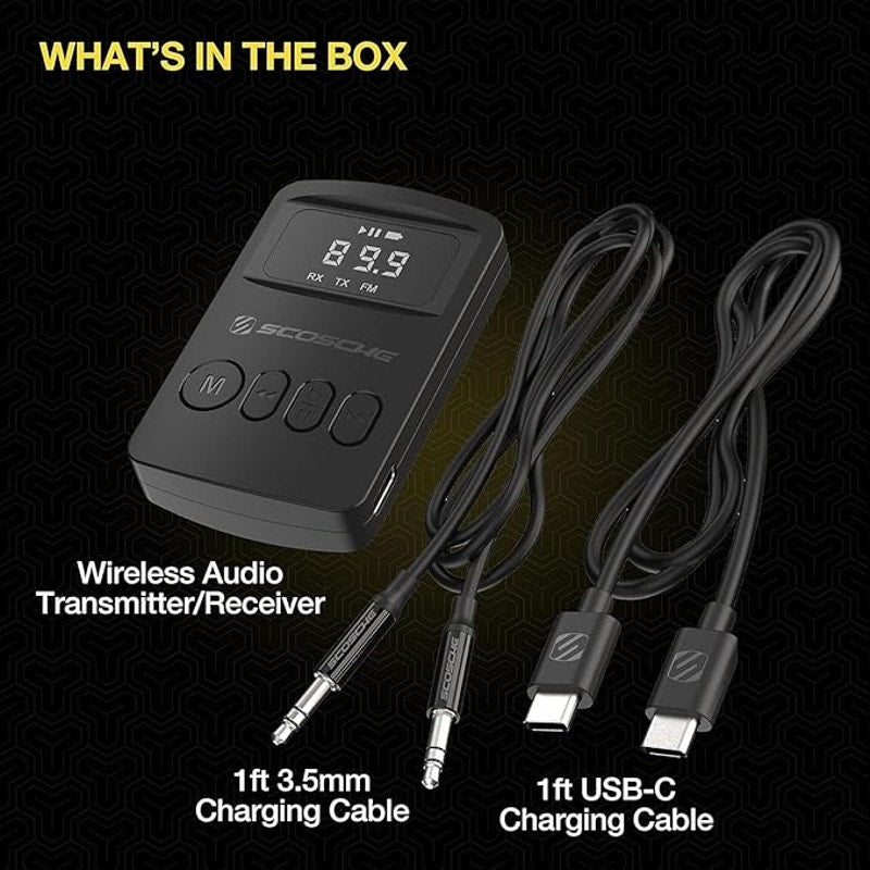 Scosche BTFreq Mini Wireless Audio Transmitter/Receiver – Bluetooth