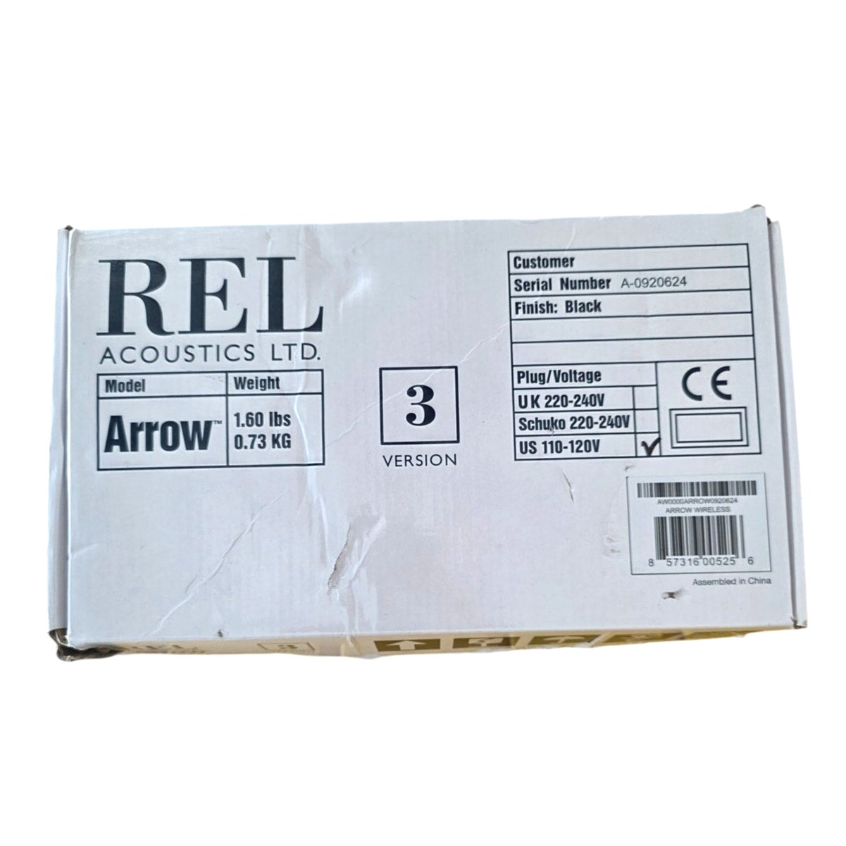 REL Acoustics Arrow Wireless Transmitter & Receiver – Subwoofer Connectivity Kit