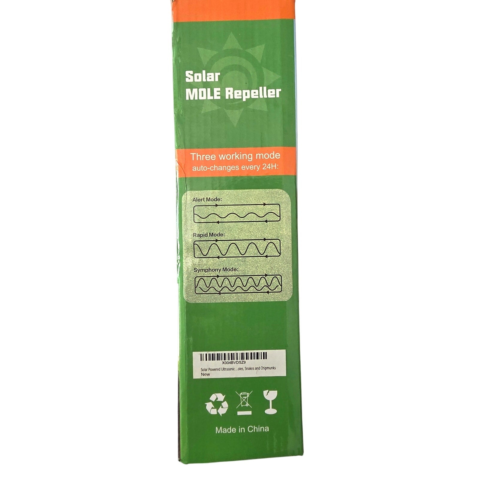 Solar Mole & Gopher Repeller Stakes – Motor Mole Screw 2 Pack, Rechargeable