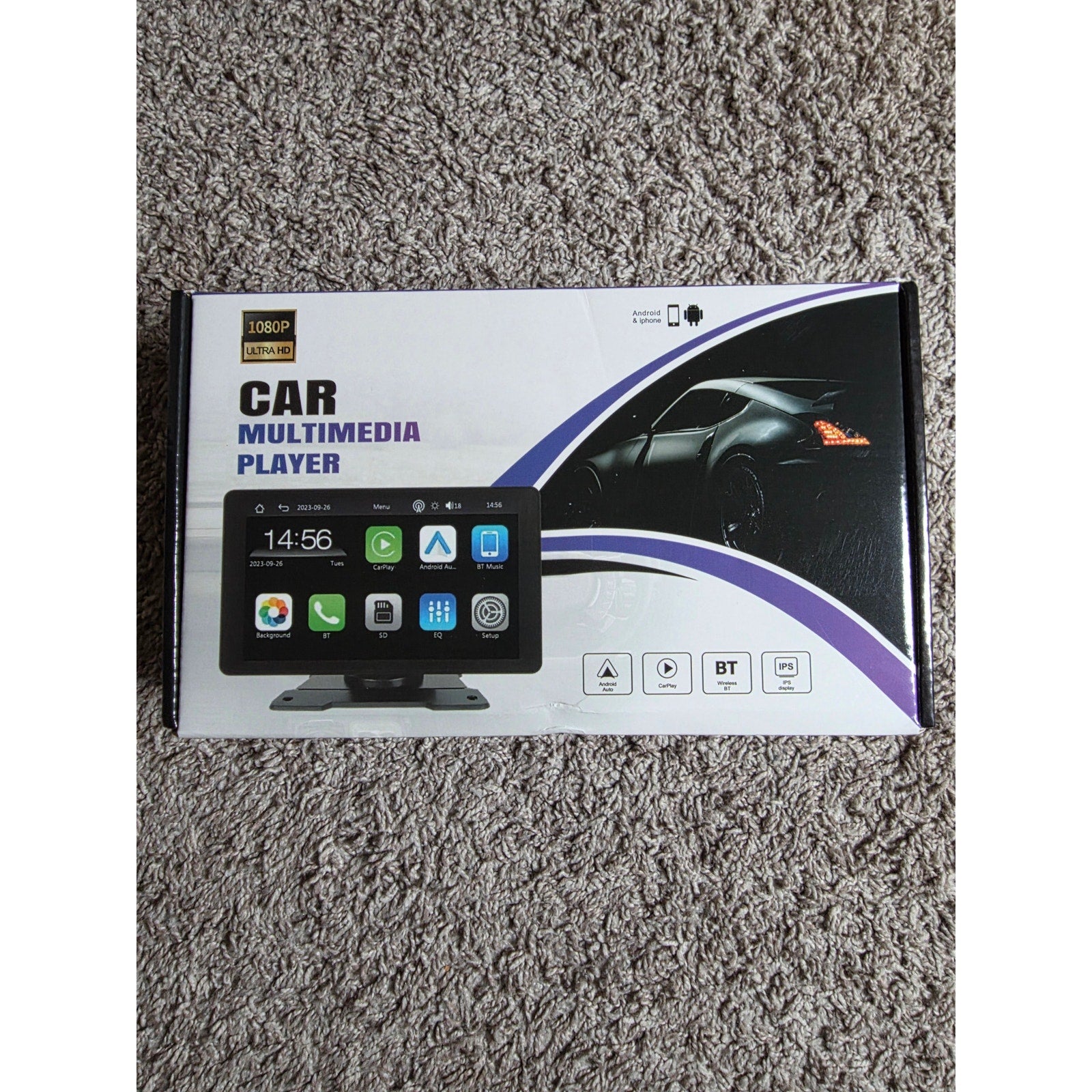 9" Car Multimedia Player | Wireless CarPlay & Android Auto | GPS, Bluetooth, Wi-Fi