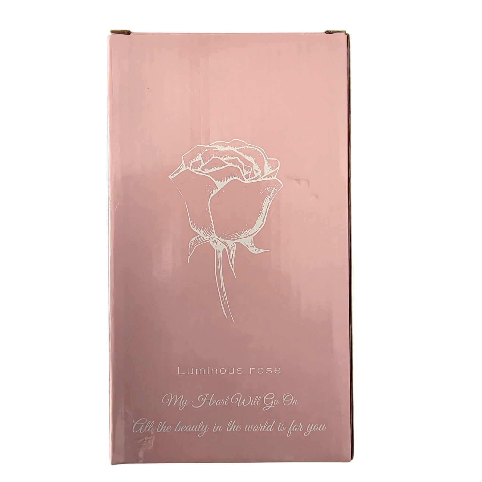 Luminous Rose LED Light in Glass Dome – Romantic Gift for Valentine's, Wedding, or Home Décor