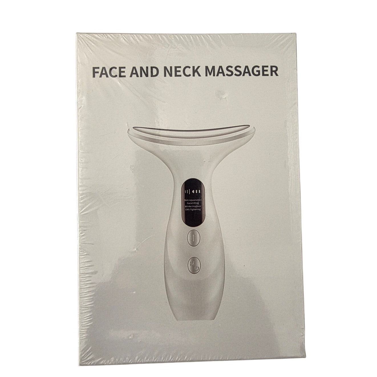 Electric Face & Neck Massager with 3 LED Light Therapy, Heating & Vibration – Skin Tightening, Anti-Aging & Lifting Device