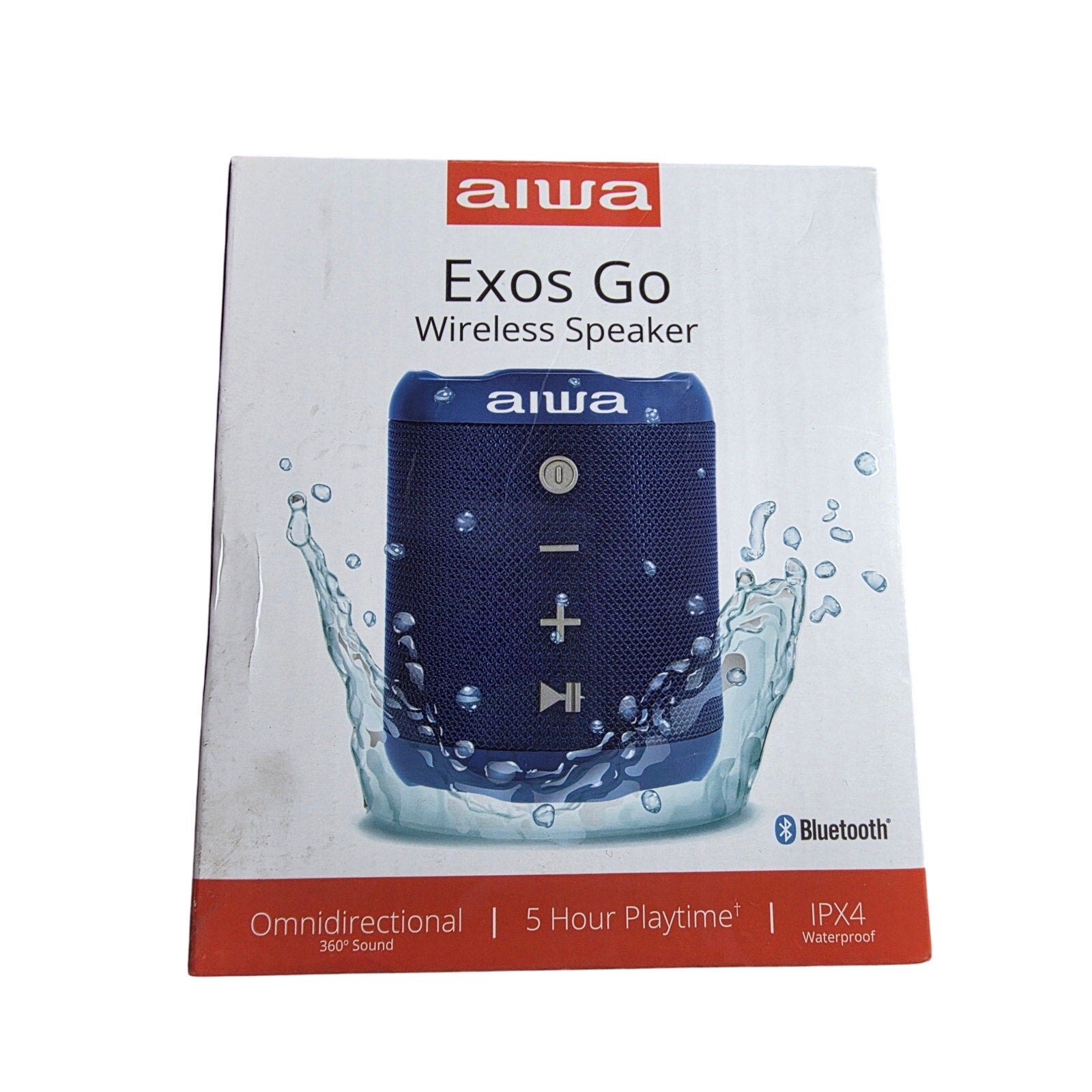 Aiwa Exos Go Wireless Portable Bluetooth Speaker (Navy)