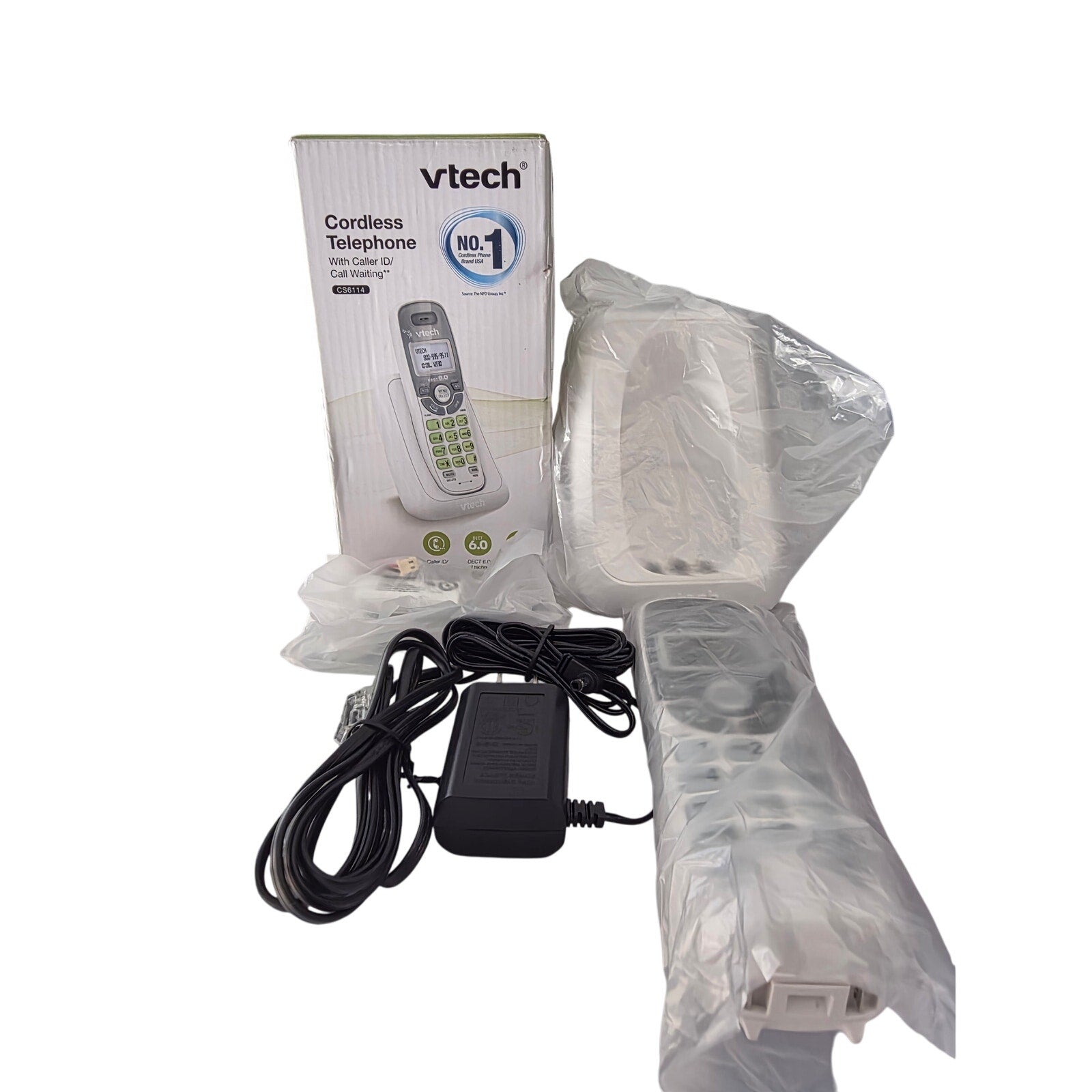 VTech CS6114 Cordless Phone with Caller ID & Call Waiting – DECT 6.0 Technology