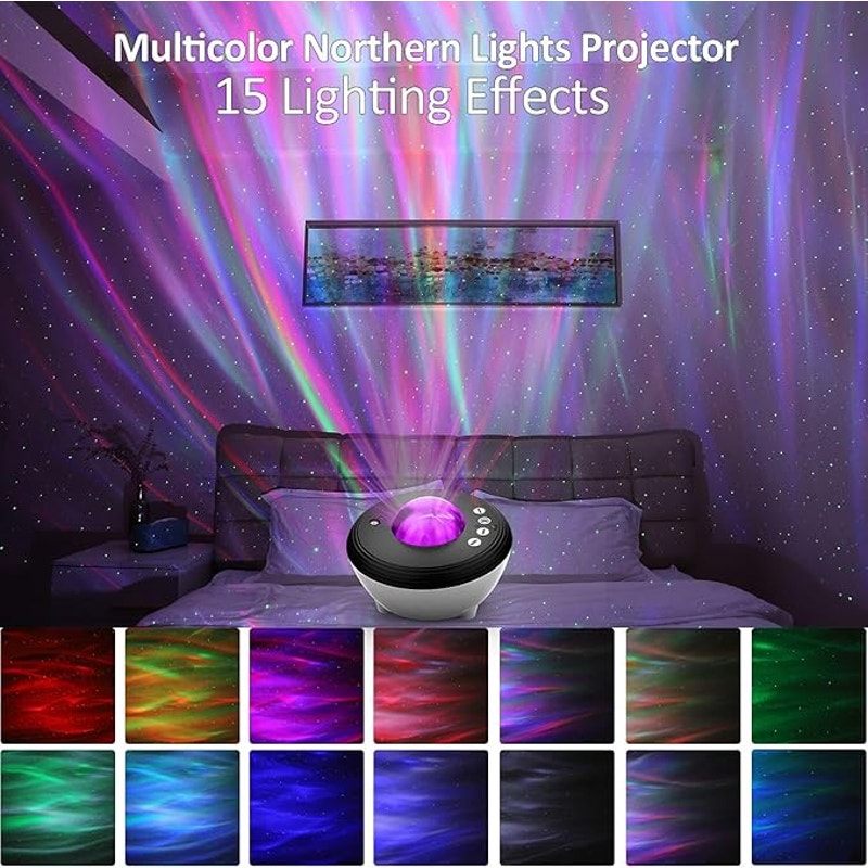 Aurora Smart Projector Night Light with White Noise & Smart App Control