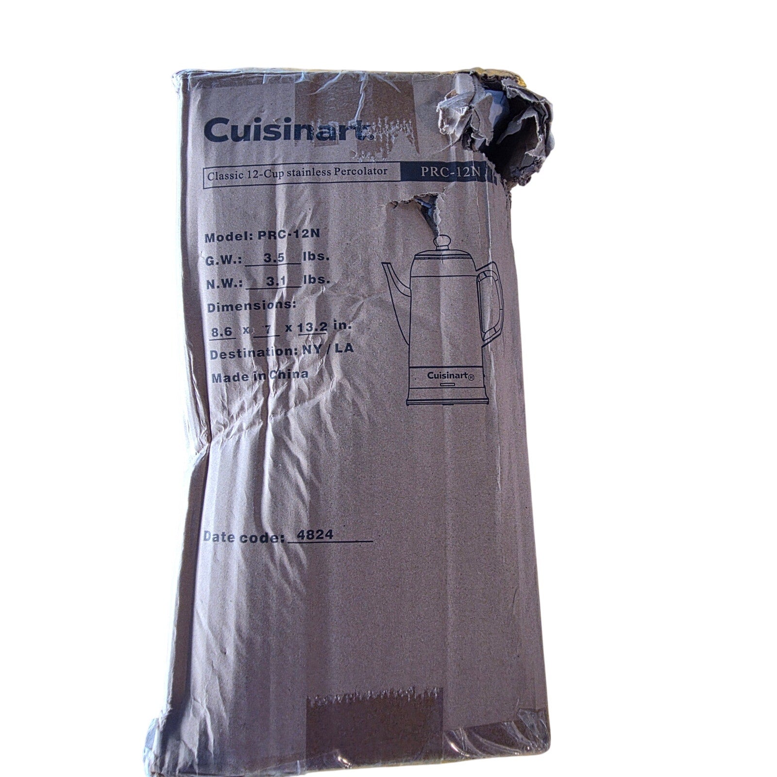 Cuisinart PRC-12N Classic 12-Cup Stainless Steel Electric Percolator