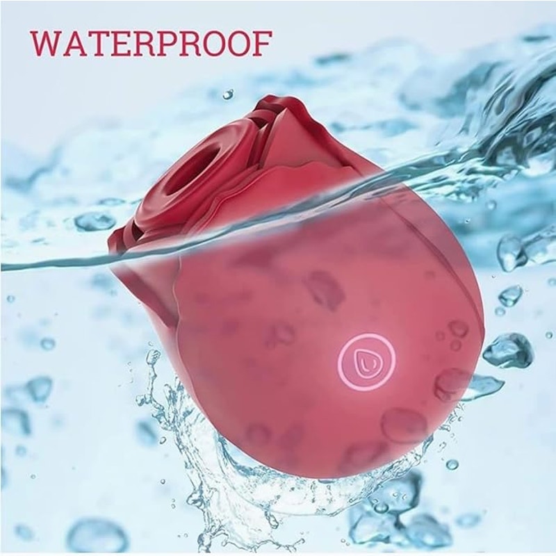 Rose Shape Mini Massager – 10 Speed Waterproof USB Rechargeable Toy