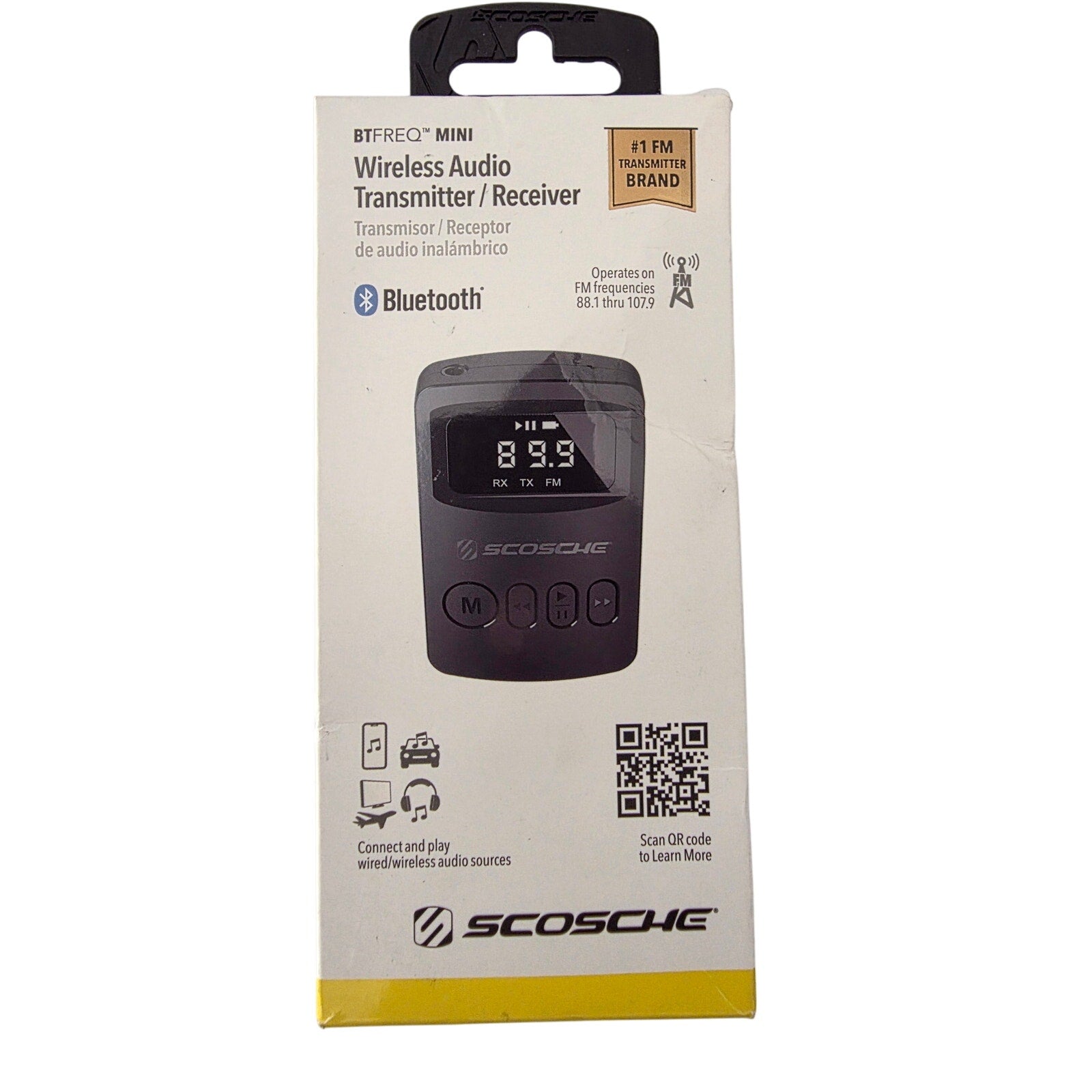 Scosche BTFreq Mini Wireless Audio Transmitter/Receiver – Bluetooth