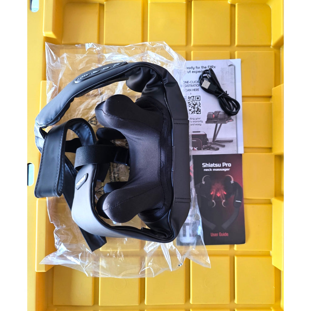 FitRx Shiatsu Pro Cordless Heat Massager – Neck, Back & Shoulder, Heated, Portable