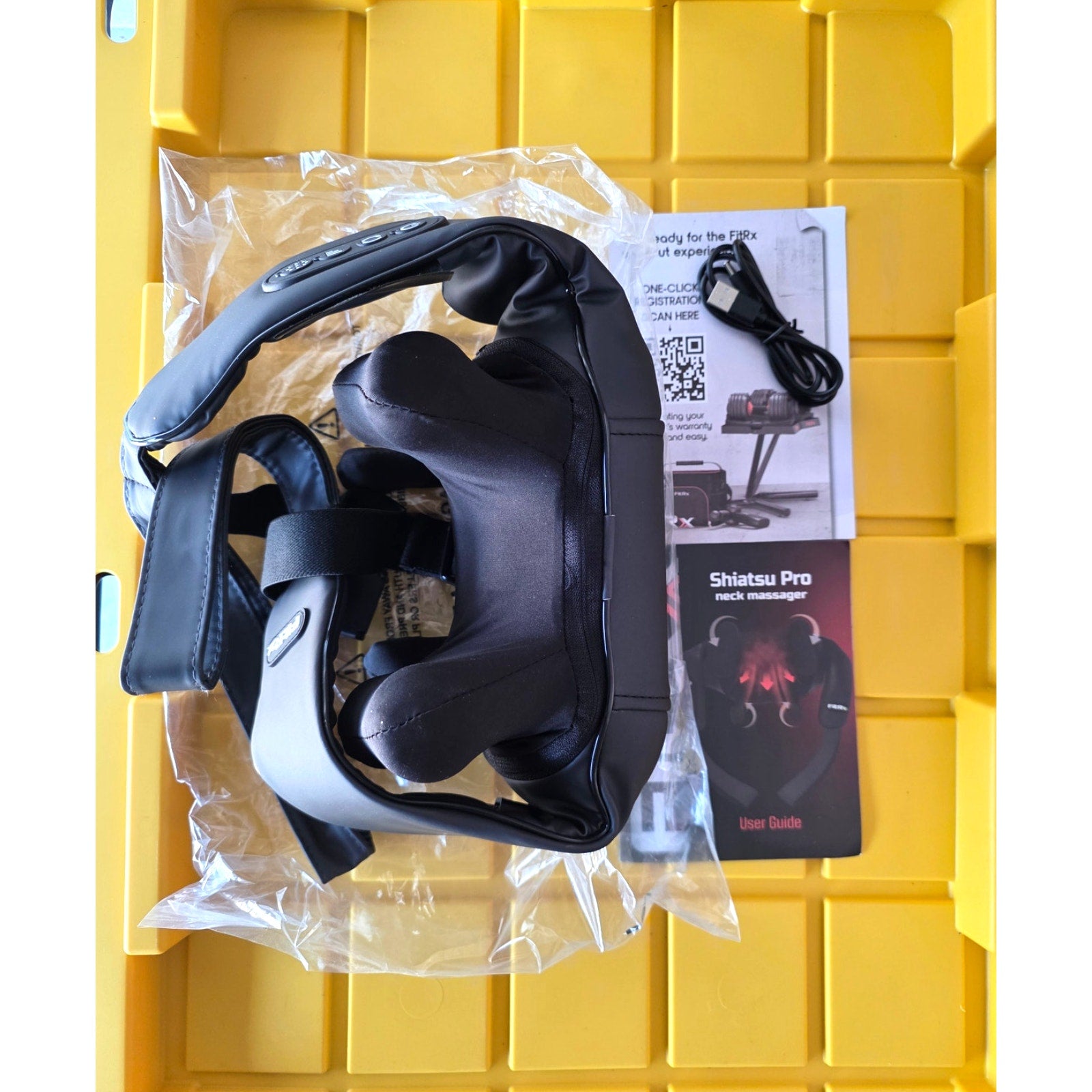 FitRx Shiatsu Pro Cordless Heat Massager – Neck, Back & Shoulder, Heated, Portable