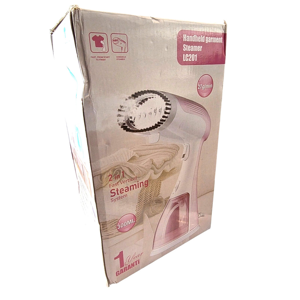 Handheld Garment Steamer LC201 – 2-in-1 Vertical Steaming System, 300ML Tank, Portable Fabric Steamer