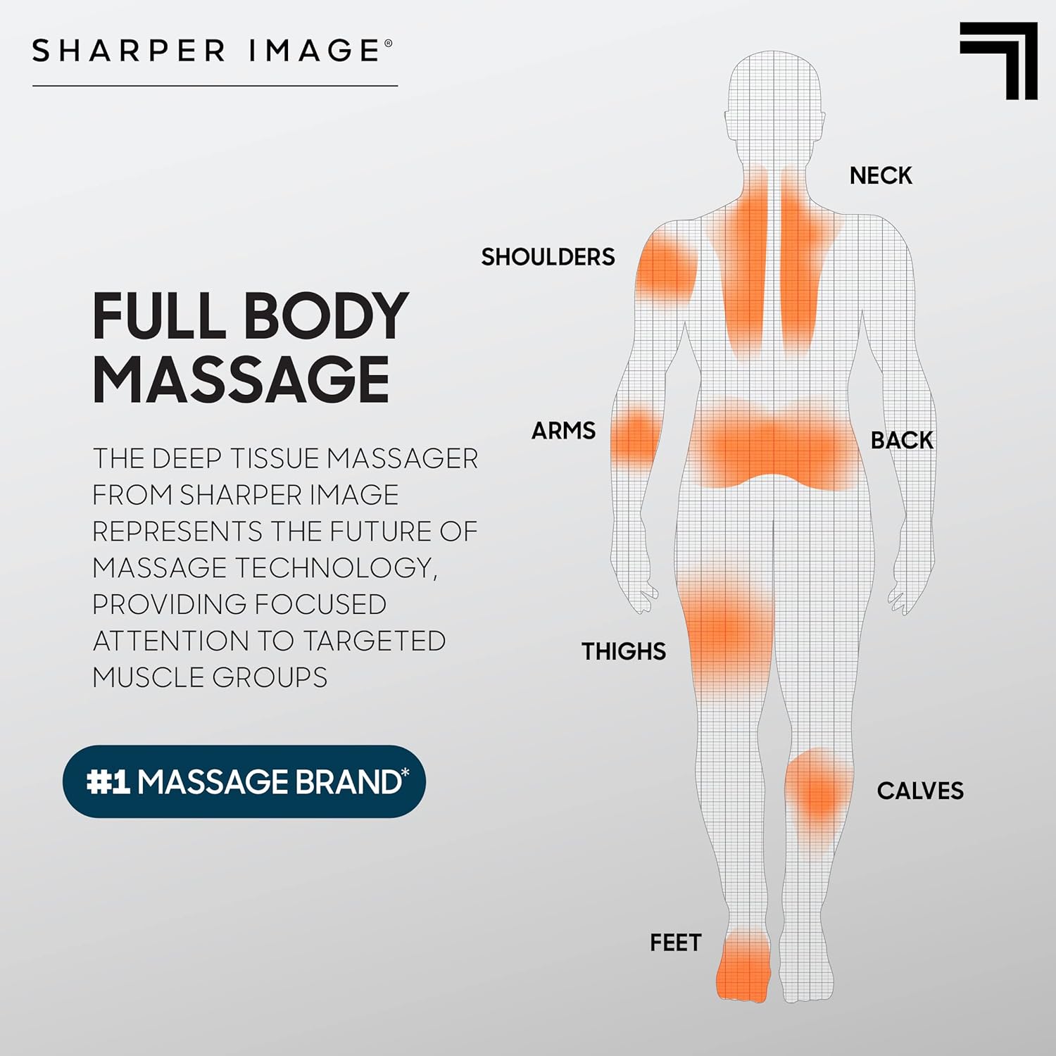 Sharper Image® Powerboost Pro+ Hot & Cold Deep Tissue Massage Gun